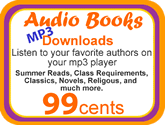 MP3 Audio Books, Listen to your favorite authors on your mp3 player
